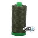 Aurifil Cotton Mako Thread 40wt 1000m 6ct MEDIUM GREEN