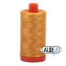 Aurifil Cotton Mako Thread 50wt 1300m Box of 6 ORANGE MUSTARD