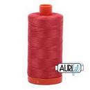 Cotton Mako Thread 50wt 1300m 6ct DARK RED ORANGE BOX06