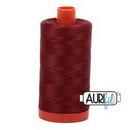 Aurifil Cotton Mako Thread 50wt 1300m Box of 6 RUST
