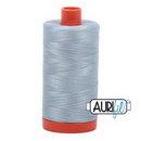Aurifil Cotton Mako Thread 50wt 1300m Box of 6 BRIGHT GRAY BLUE
