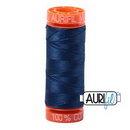 Aurifil Cotton Mako 50wt 200m Pack of 10 MEDIUM DELFT BLUE