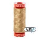 Aurifil Cotton Mako 50wt 200m Pack of 10 LIGHT BRASS
