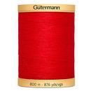 Gutermann Cotton 50 800m 876yd Solid - Red (Box of 3)