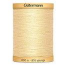 Gutermann Cotton 50 800m 876yd Solid - Vanilla Crm (Box of 3)