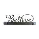 14in Believe with Clips Charcoal