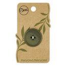 Recycled Paper Round 4hole Olive 28mm 1ct