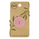 Recycled Hemp Laser 2hole Pink 28mm 1ct