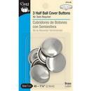 Half Ball Cover Buttons Size 45 6/box