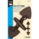 Sew-On Toggle Brown with Bro