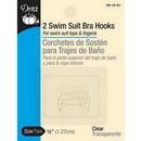 Swimsuit Bra Hook- Clear 1/2in