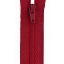 Polyester Zipper 14in  Red BOX03