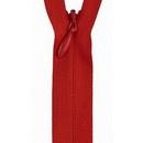 Polyester Invisible Zipper 12-14in, Atom Red