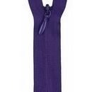 Polyester Invisible Zipper 20-22in, Purple