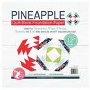 12 in Pineapple Quilt Block Foundation Paper Pad