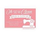 Oh Sew Clean Brush and Cloth Set Pink