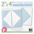 Flying Geese Quilt Block 2 x 4 in Foundation Paper