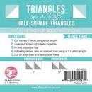 Triangles On a Roll  .5inHalfsq50