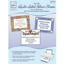 Quilt Label Fabric Sheets