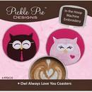 Owl Always Love You Coasters ITH Embroidery CD