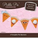 Pumpkin Pie Banner Embroidery Applique Set