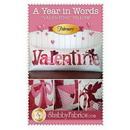 Year In Words Pillow Feb Valentine Pattern