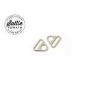 Nickel Triangle Ring 1 Inch