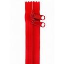 Handbag Zippers, 30in Double Slide-Atom Red