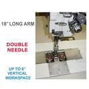 Consew Premier 2339RBLH-18 Double Needle Long Arm With Assembled Table and Servo Motor