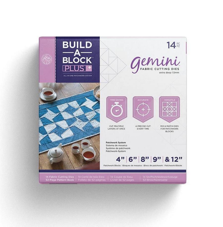Threaders Bulld Gemini Patchwork System Build-a-Block Textile & Fabric  Patch Work Quilting Set, One Size, Silver
