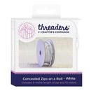 Threaders Concealed Zips on a Roll - White