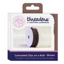Threaders Concealed Zips on a Roll - Brown