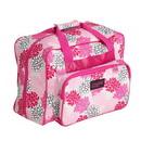 Creative Notions Sewing Machine Tote - Pink and Grey Floral Print