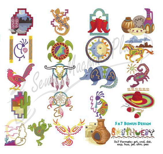 Dakota Collectibles Southwest Embroidery Designs 970256