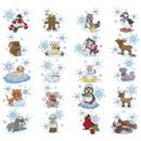 Dakota Collectibles Animals with Snowflakes Embroidery Designs - 970317