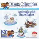 Dakota Collectibles Animals with Snowflakes Embroidery Designs - 970317