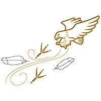 Eagle & Feather Scroll