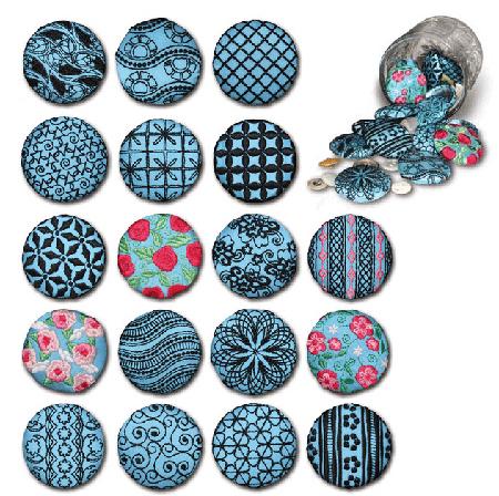 18 Elegantly Embroidered Designer Button Covers
