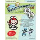 Button Ups ~ Mini Stick Friends Embroidery CD - Designs by Hope Yoder