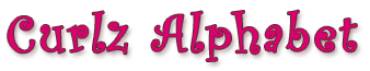 Curlz Alphabet Monogram Embroidery CD