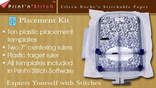Print n Stitch Placement Kit by Designs in Machine Embroidery