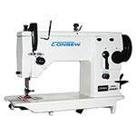 Consew CN2053R-1 Single Needle, Drop Feed, Zig-Zag Lockstitch Machine with Assembled Table and Servo Motor