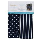 Dots & Stripes Tea Towels:  Navy