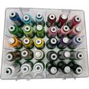 Exquisite 30 Pack Thread Bundle & Acrylic Thread Box- 30 x 1000M Spools