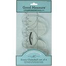 Good Measure Every Clamshell Quilting Template Ruler 2 PC Set