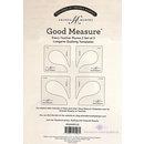 Good Measure Long Arm Every Feather Plume 2 Quilting Template Ruler 4 PC Set