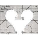 Good Measure Every Heart 1 Quilting Template Ruler 3 PC Set