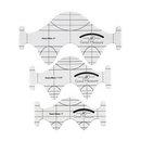 Good Measure Low Shank Every Wave Quilting Template Ruler 3 PC Set