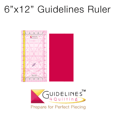 Guidelines4quilting Crystal Clear Grip Strips 6/Pkg