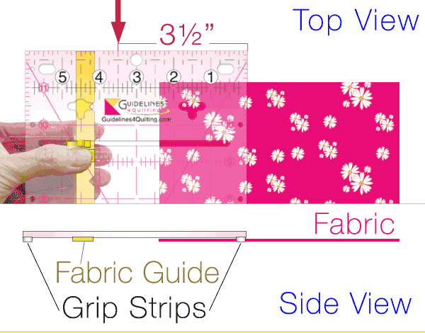 Quilt Ruler Upgrade Kit & Grip Strips Combo by Guidelines4Quilting